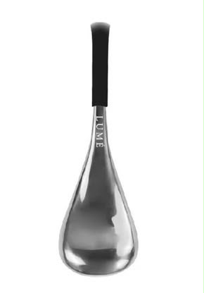 LUMÉ branding engraved on the globe stem